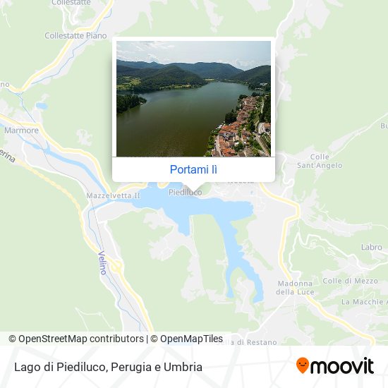 Mappa Lago di Piediluco