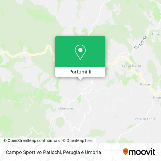 Mappa Campo Sportivo Paticchi