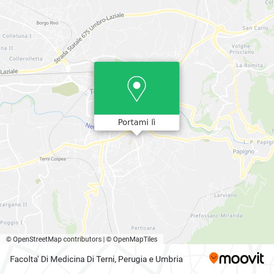 Mappa Facolta' Di Medicina Di Terni