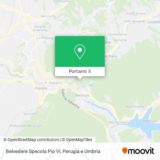 Mappa Belvedere Specola Pio Vi