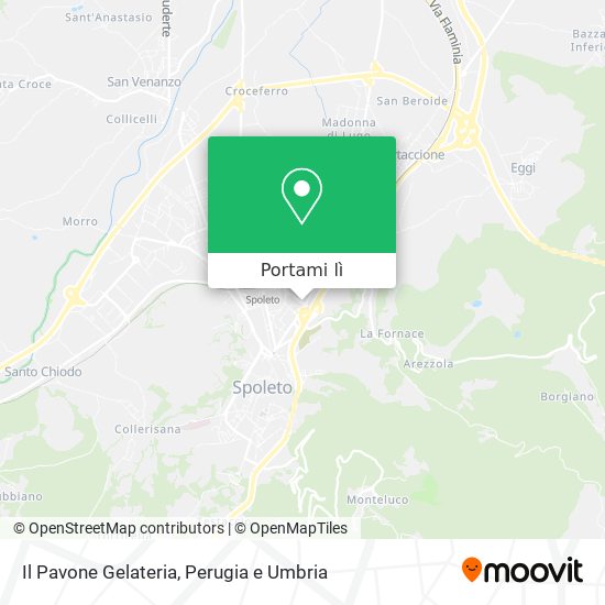 Mappa Il Pavone Gelateria