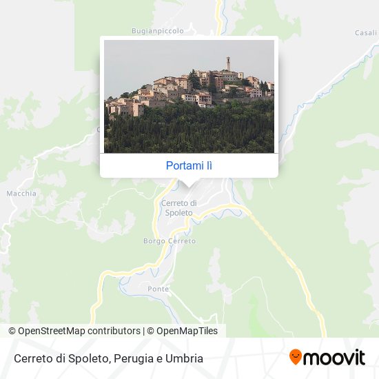 Mappa Cerreto di Spoleto