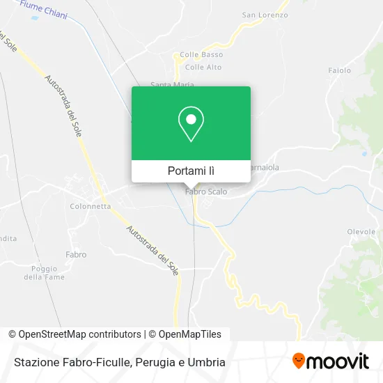 Mappa Stazione Fabro-Ficulle