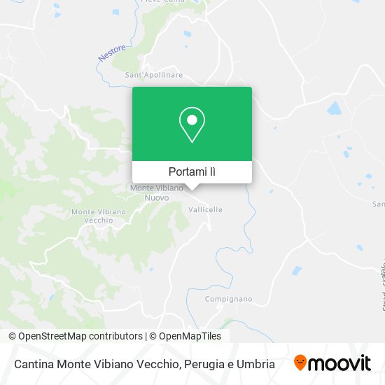 Mappa Cantina Monte Vibiano Vecchio