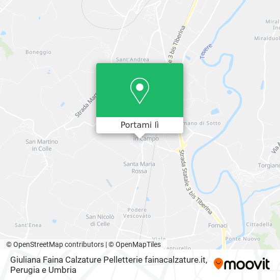 Mappa Giuliana Faina Calzature Pelletterie fainacalzature.it