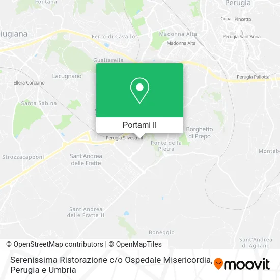 Mappa Serenissima Ristorazione c / o Ospedale Misericordia