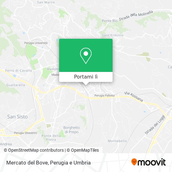 Mappa Mercato del Bove