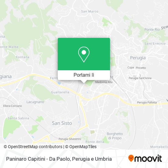 Mappa Paninaro Capitini - Da Paolo