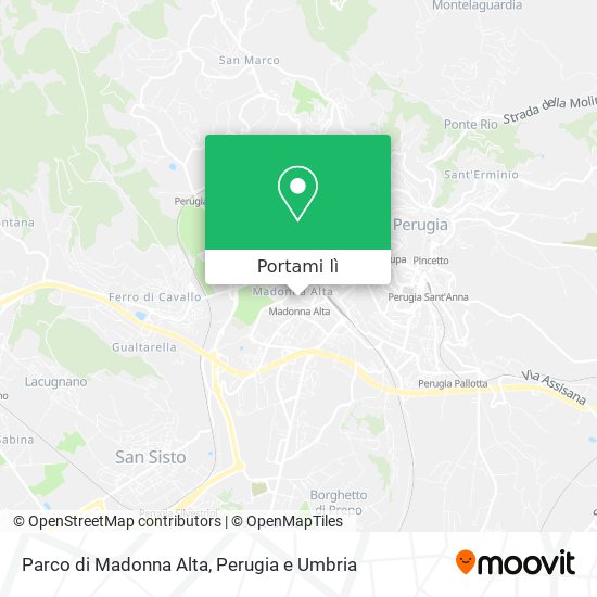 Mappa Parco di Madonna Alta