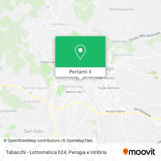 Mappa Tabacchi - Lottomatica h24
