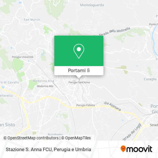 Mappa Stazione S. Anna FCU