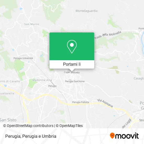 Mappa Perugia