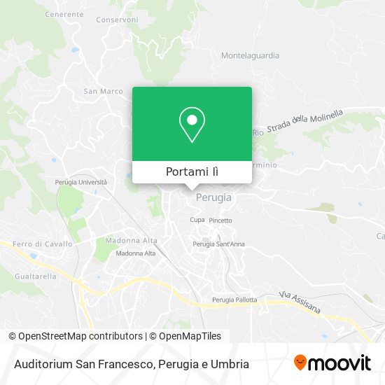 Mappa Auditorium San Francesco