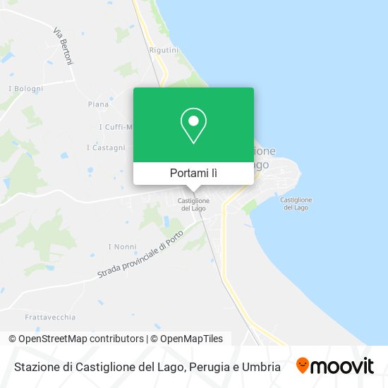 Mappa Stazione di Castiglione del Lago