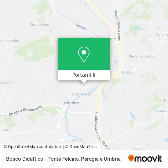 Mappa Bosco Didattico - Ponte Felcino