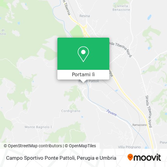 Mappa Campo Sportivo Ponte Pattoli