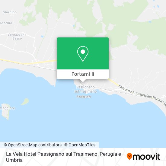 Mappa La Vela Hotel Passignano sul Trasimeno