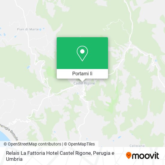 Mappa Relais La Fattoria Hotel Castel Rigone