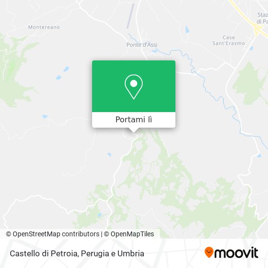Mappa Castello di Petroia