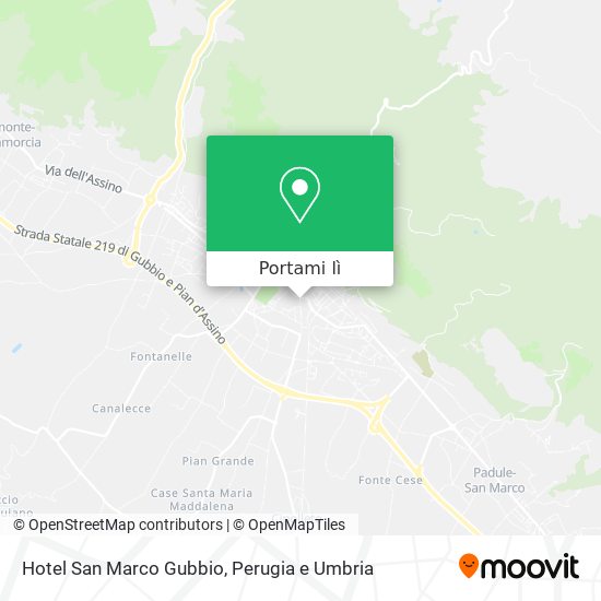 Mappa Hotel San Marco Gubbio