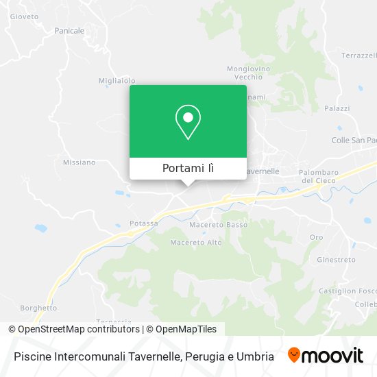 Mappa Piscine Intercomunali Tavernelle