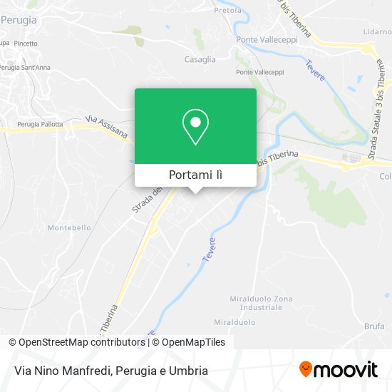 Mappa Via Nino Manfredi