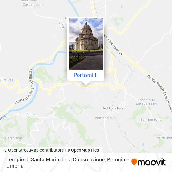 Mappa Tempio di Santa Maria della Consolazione