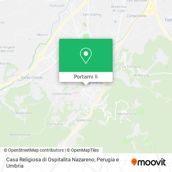 Mappa Casa Religiosa di Ospitalita Nazareno