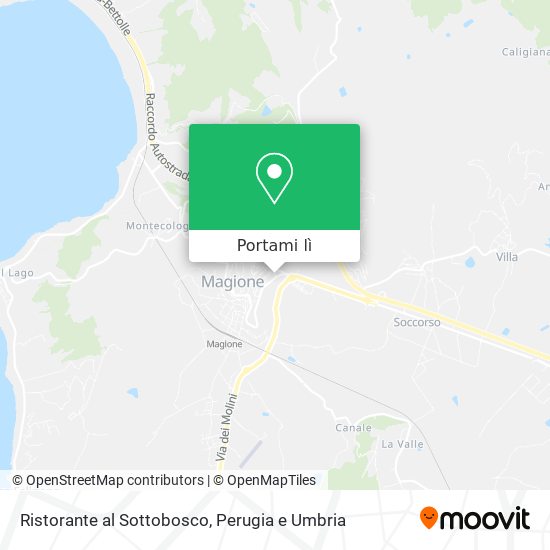 Mappa Ristorante al Sottobosco