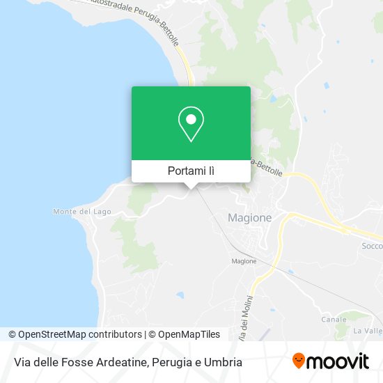 Mappa Via delle Fosse Ardeatine