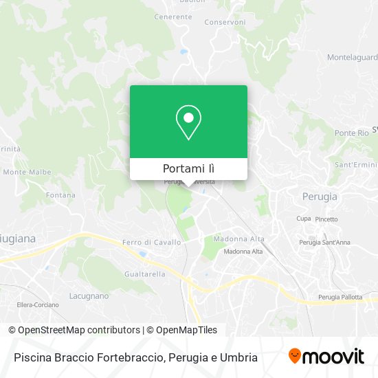 Mappa Piscina Braccio Fortebraccio