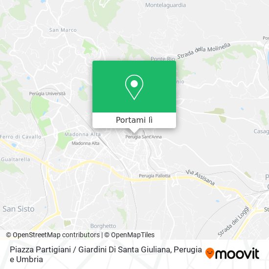 Mappa Piazza Partigiani / Giardini Di Santa Giuliana