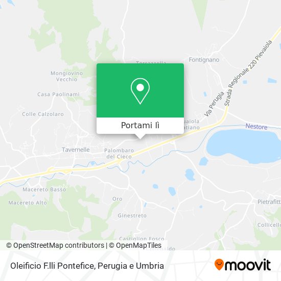 Mappa Oleificio F.lli Pontefice