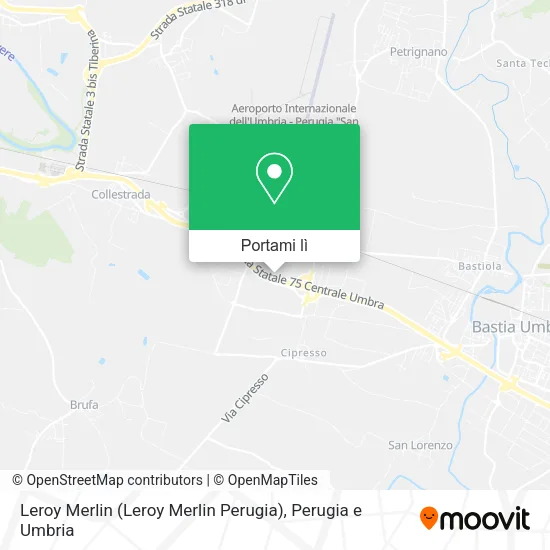 Mappa Leroy Merlin (Leroy Merlin Perugia)
