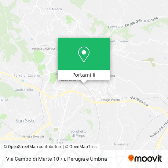 Mappa Via Campo di Marte 10 / i