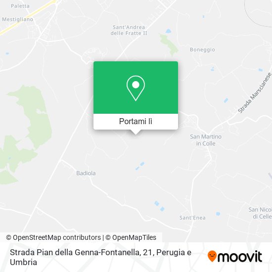 Mappa Strada Pian della Genna-Fontanella, 21