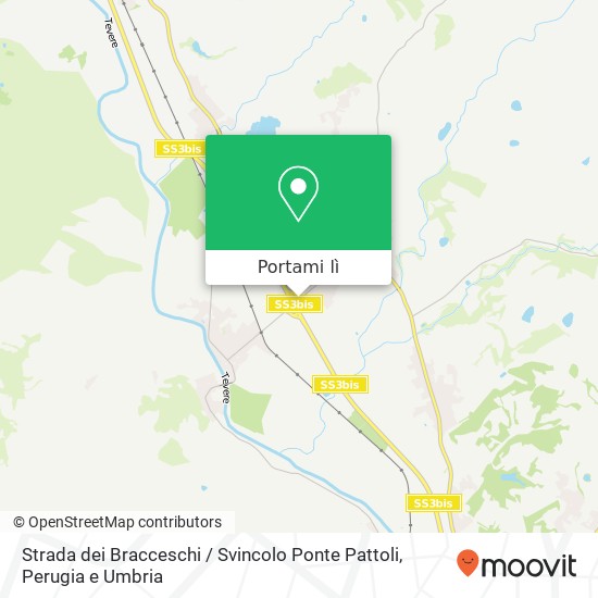 Mappa Strada dei Bracceschi / Svincolo Ponte Pattoli