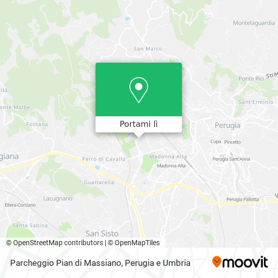 Mappa Parcheggio Pian di Massiano