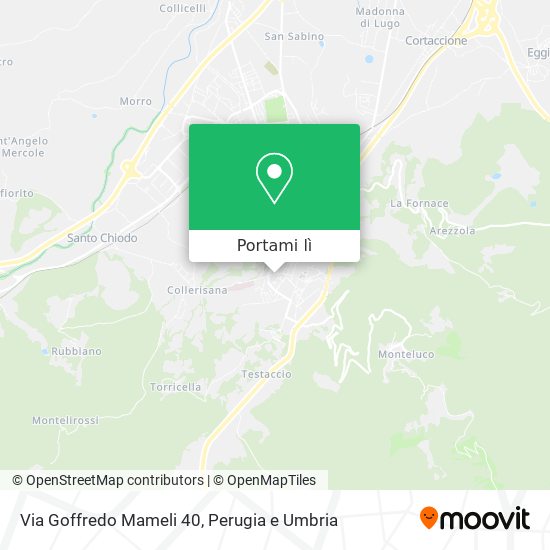 Mappa Via Goffredo Mameli 40