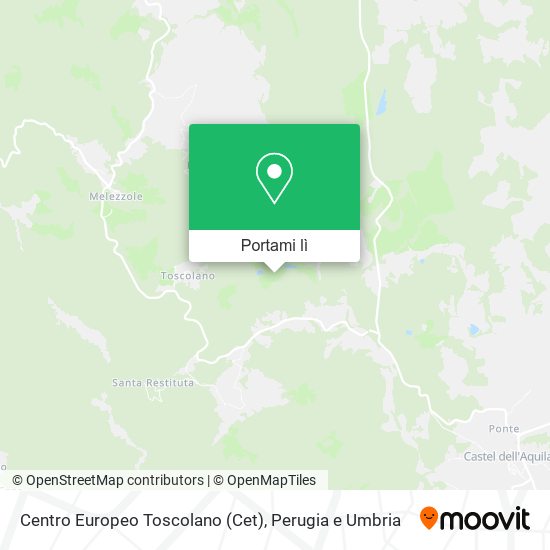 Mappa Centro Europeo Toscolano (Cet)