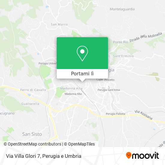 Mappa Via Villa Glori  7