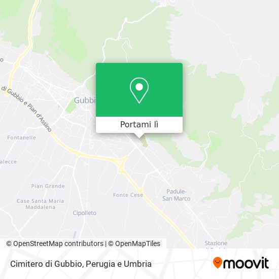 Mappa Cimitero di Gubbio