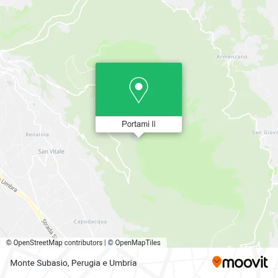 Mappa Monte Subasio