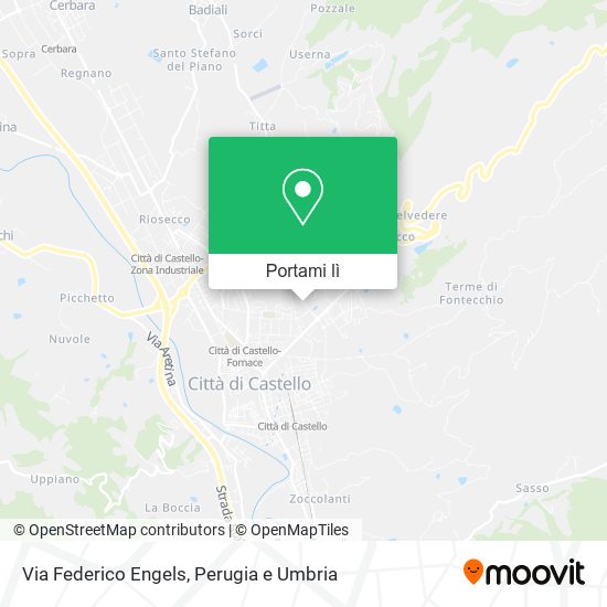 Mappa Via Federico Engels