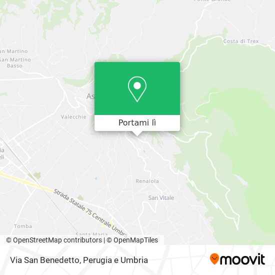 Mappa Via San Benedetto