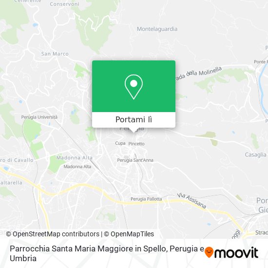 Mappa Parrocchia Santa Maria Maggiore in Spello