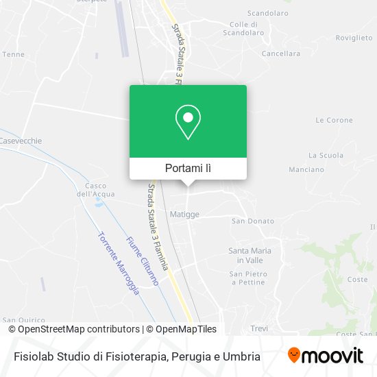 Mappa Fisiolab Studio di Fisioterapia