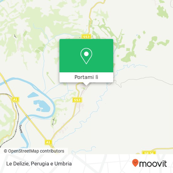 Mappa Le Delizie, Via Roma, 115 05030 Otricoli