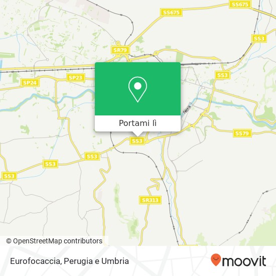 Mappa Eurofocaccia, Via Montefiorino, 12 05100 Terni