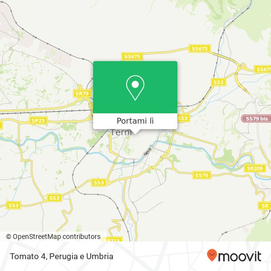 Mappa Tomato 4, Via San Marco, 4 05100 Terni